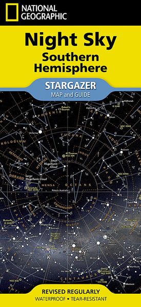 Night Sky - Southern Hemisphere [Stargazer folded] Map National Geographic Maps