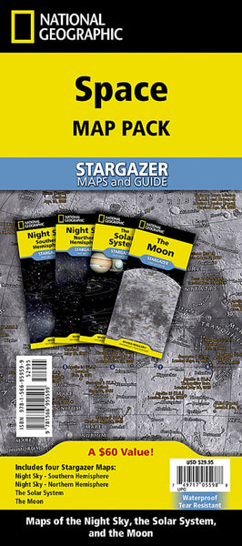 Space [Stargazer folded Map Pack Bundle] National Geographic Maps
