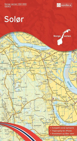 Solor 1:50,000 Hiking Map #10043 Nordic Maps (Nordeca)