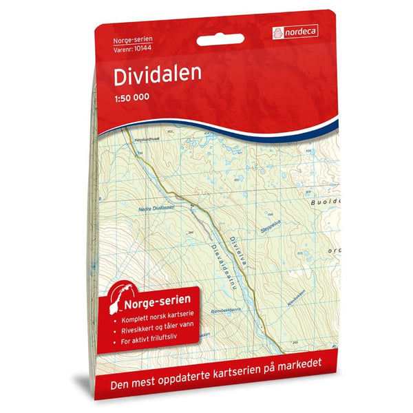 Dividalen 1:50,000 Hiking Map, #10144 Nordic Maps (Nordeca)
