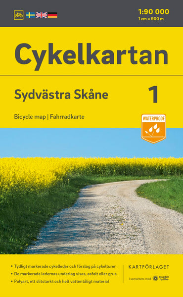 Cykelkartan Blad 1: Sydvästra Skåne Norstedts