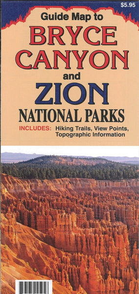 Bryce Canyon and Zion National Parks Guide Map North Star Mapping