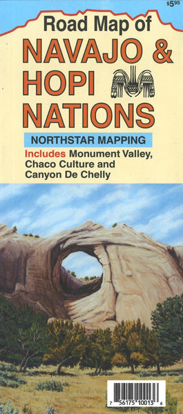 Road map of Navajo & Hopi Nations North Star Mapping