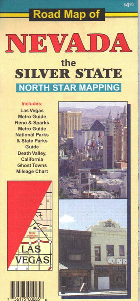 Road Map of Nevada: the Silver State North Star Mapping
