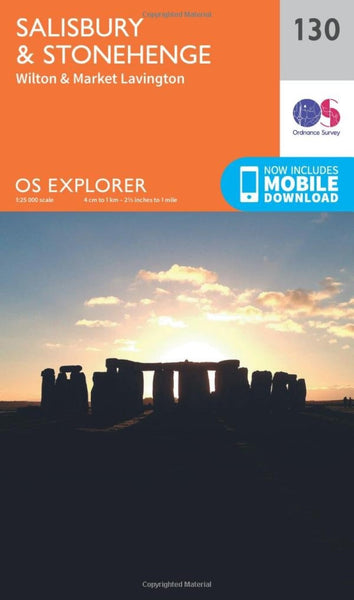 Explorer map #130 Salisbury & Stonehenge Ordnance Survey