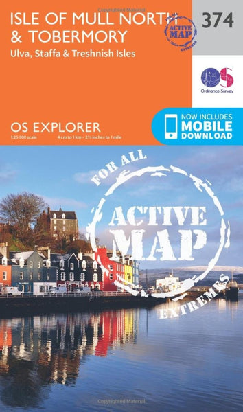 Isle of Mull North and Tobermory: Ulva, Staffa and Treshnish Isles Explorer Map Ordnance Survey