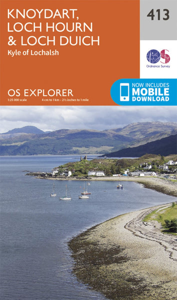 Knoydart, Loch Hourn & Loch Duich Explorer Map Ordnance Survey