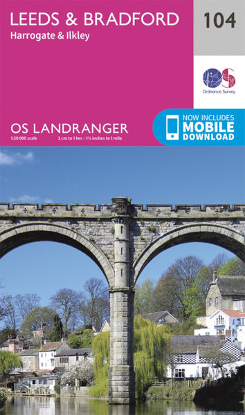 Leeds & Bradford, Harrowgate & Ilkley Landranger Map Ordnance Survey