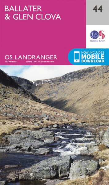 Ballater, Glen Clova Landranger Map Ordnance Survey