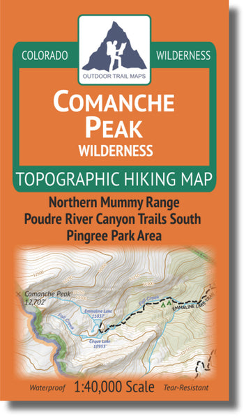 Comanche Peak Wilderness 1:40k Outdoor Trail Maps LLC
