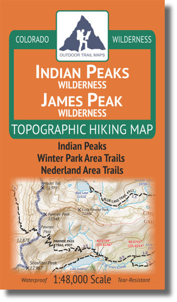 Indian Peaks / James Peak Wilderness 1:48k Outdoor Trail Maps LLC