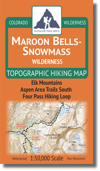 Maroon Bells-Snowmass Wilderness 1:50k Outdoor Trail Maps LLC