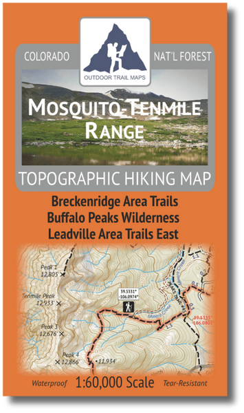 Mosquito Range - Tenmile Range 1:60k Outdoor Trail Maps LLC