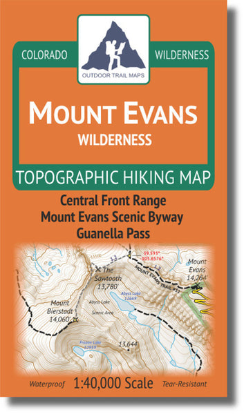 Mount Evans Wilderness 1:40k Outdoor Trail Maps LLC