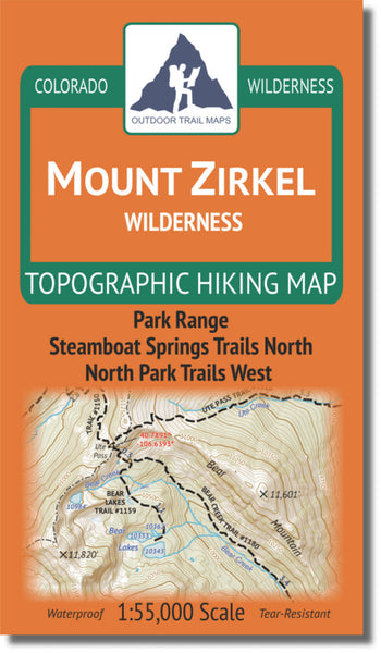 Mount Zirkel Wilderness Outdoor Trail Maps LLC
