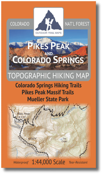 Pikes Peak and Colorado Springs 1:44k Outdoor Trail Maps LLC