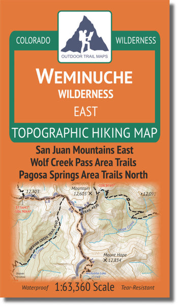 Weminuche Wilderness - EAST Outdoor Trail Maps LLC