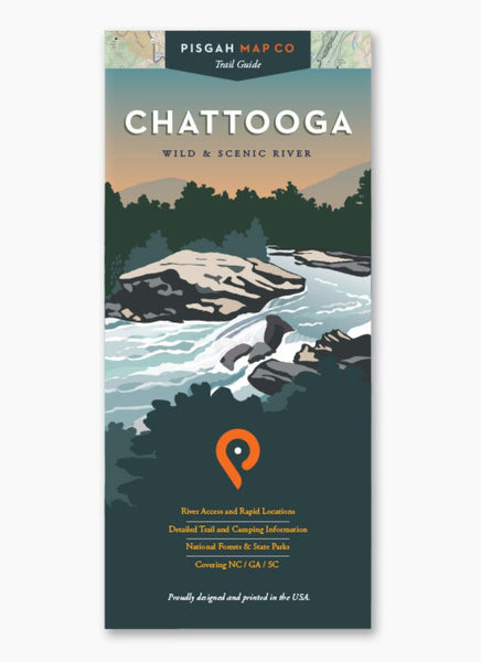 Chattooga Wild & Scenic River Map - SC/GA/NC Pisgah Map Company LLC