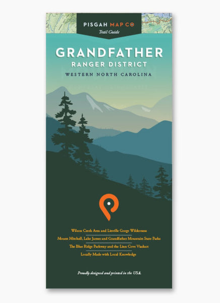 Grandfather Ranger District, Western North Carolina Trail Map Pisgah Map Company LLC