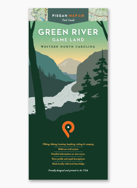 Green River Game Land Map - Western NC Pisgah Map Company LLC