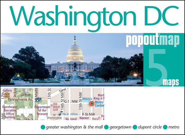 Washington DC popout map PopOut Products, Compass Maps Ltd.