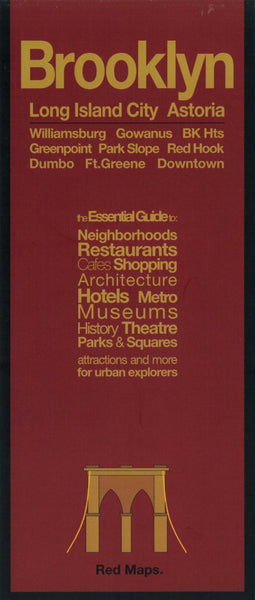 Brooklyn, New York with Long Island City Red Maps