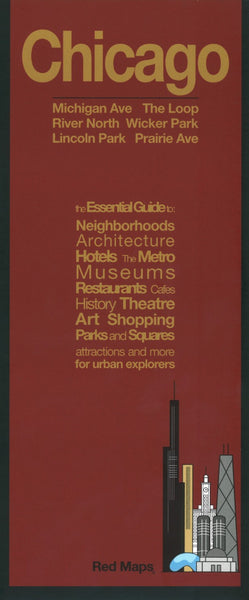 Chicago (2024) City Map Red Maps