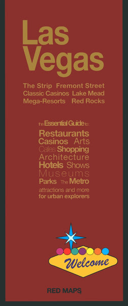 Las Vegas City Map Red Maps