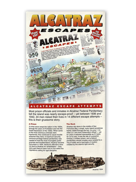 Alcatraz Escapes Pop-up Souvenir Card Rufus Graphics