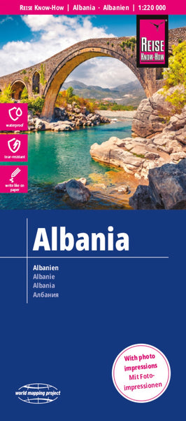 Albania Road Map Reise Know-How Verlag