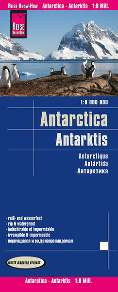 Antarctica Political Reference Map Reise Know-How Verlag
