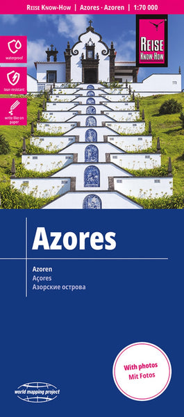 Azores Travel Map Reise Know-How Verlag