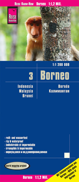 Indonesia 3, Borneo Road Map Reise Know-How Verlag