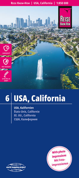 USA, California Road Map Reise Know-How Verlag