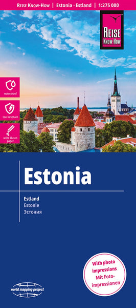 Estonia Road Map Reise Know-How Verlag