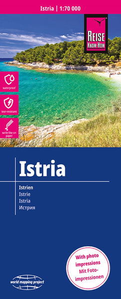Istria Regional Map Reise Know-How Verlag