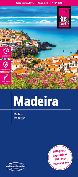 Madeira 1:45 000 Road Map Reise Know-How Verlag