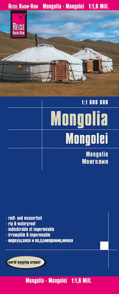Mongolia Road Map Reise Know-How Verlag