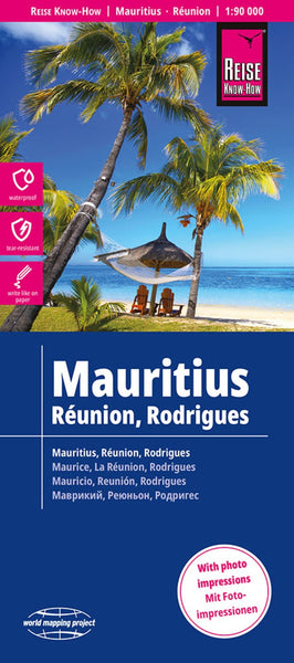 Mauritius, Réunion, Rodrigues Travel Map Reise Know-How Verlag