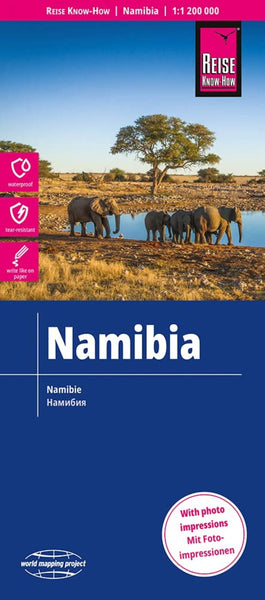 Namibia Road Map Reise Know-How Verlag