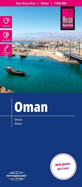 Oman Waterproof Travel Map, 1:850 000 Reise Know-How Verlag