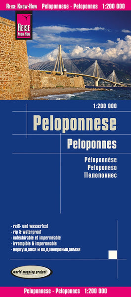 Peloponnese Road Map Reise Know-How Verlag