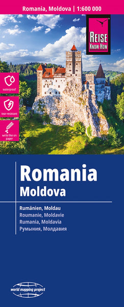 Romania, Moldova Road Map Reise Know-How Verlag