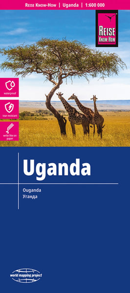 Uganda Road Map Reise Know-How Verlag