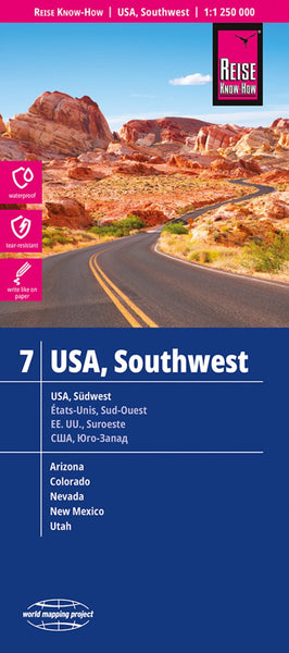 USA 07 Southwest Road Map Reise Know-How Verlag