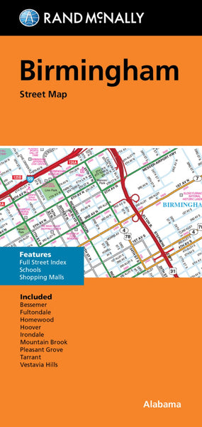 Birmingham City Map Rand McNally