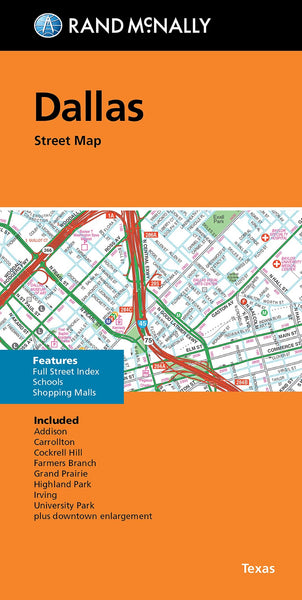 Dallas, TX - Folded Street Map Rand McNally