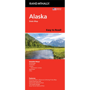 Alaska Easy to Read Folded Map