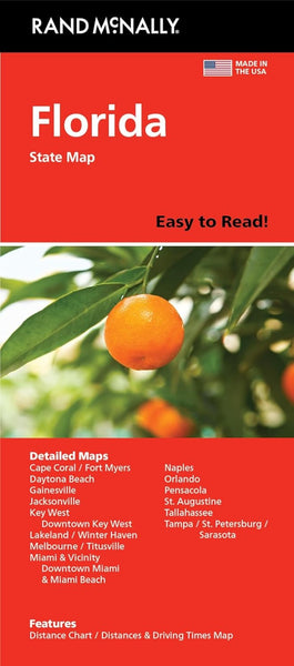 Florida Easy to Read Folded Map Rand McNally