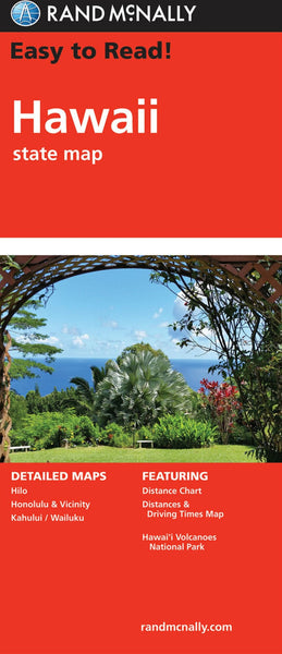 Hawaii Easy to Read Folded Map Rand McNally